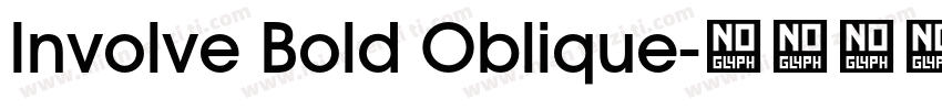 Involve Bold Oblique字体转换